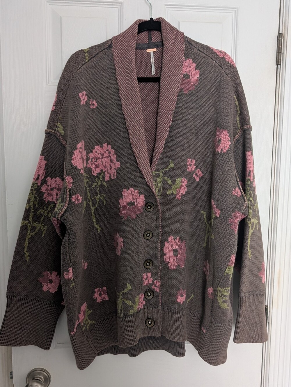 Free People Floral Cardigan